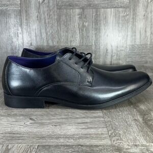 Perry Ellis Dress Shoes Mens 10 Black Oxford Formal Simon YY NEW PEJSN23077A-2
